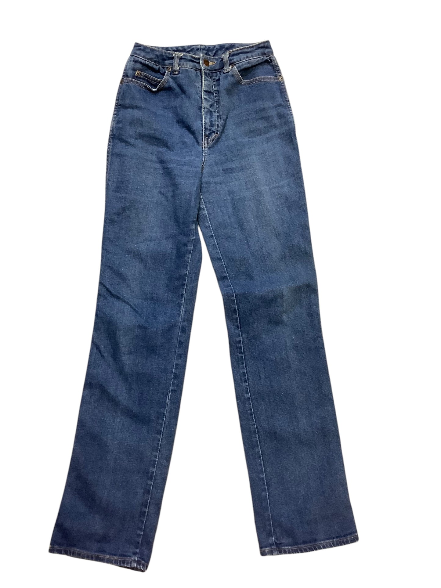 Jeans Straight By Calvin Klein In Blue Denim, Size: 4