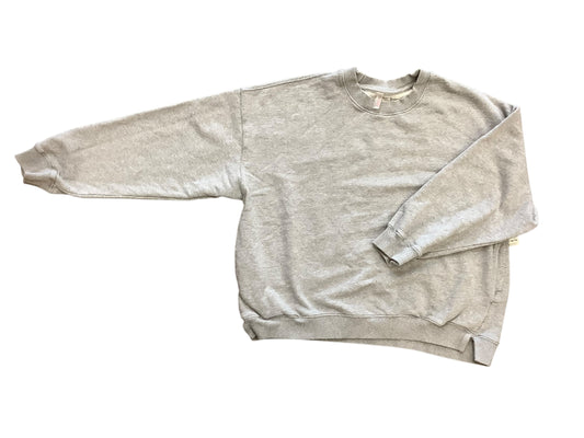 Sweatshirt Crewneck By Free People In Grey, Size: L