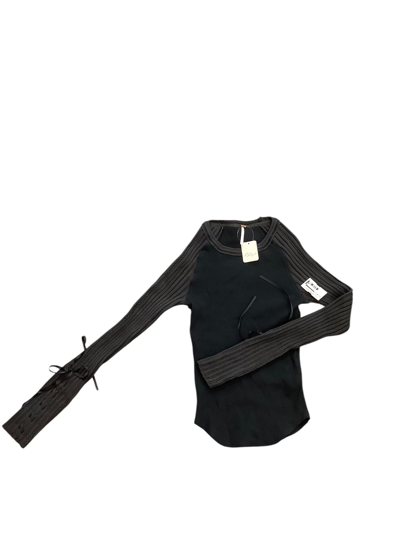 Top Long Sleeve By Free People In Black, Size: Xs