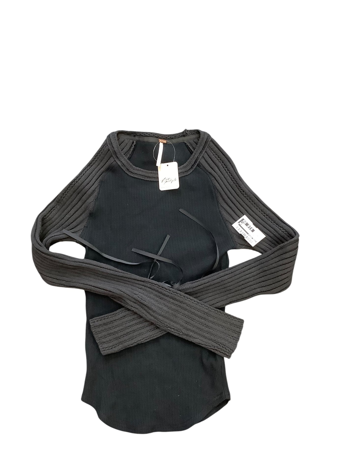 Top Long Sleeve By Free People In Black, Size: Xs