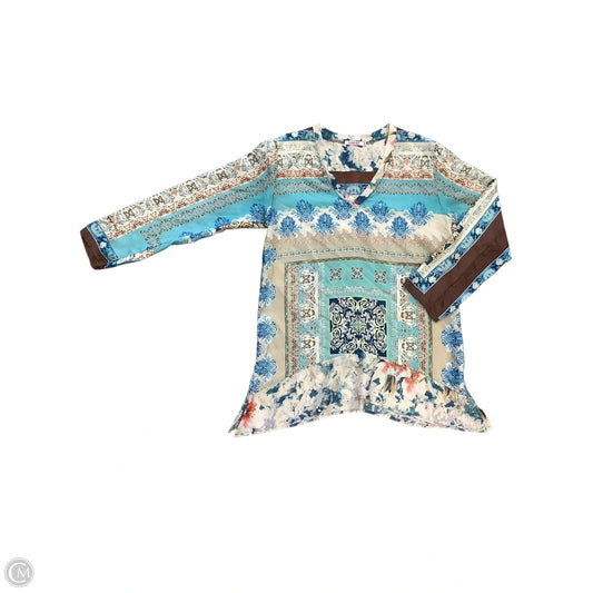 Top Long Sleeve By Johnny Was In Blue, Size: Sp