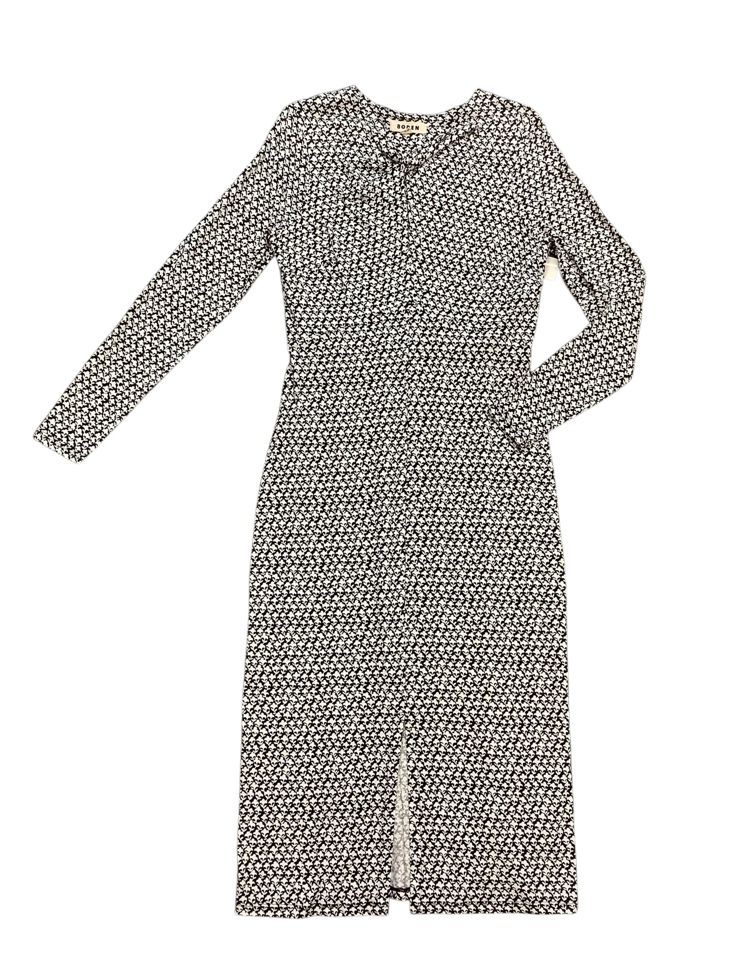 Dress Casual Maxi By Boden In Black & White, Size: 10