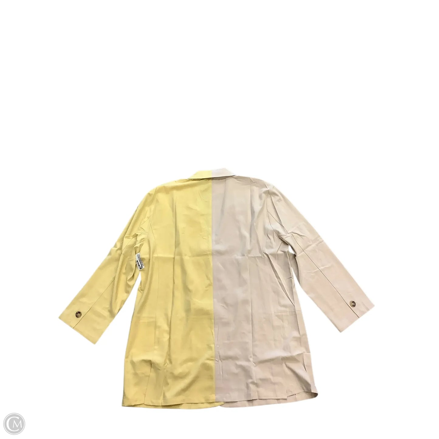 Blazer By Davi & Dani In Tan & Yellow 1X