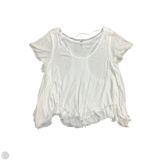 Top Short Sleeve By Free People In White, Size: M