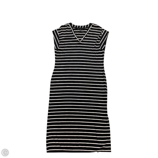 Dress Party Midi By White House Black Market In Black & White, Size: M