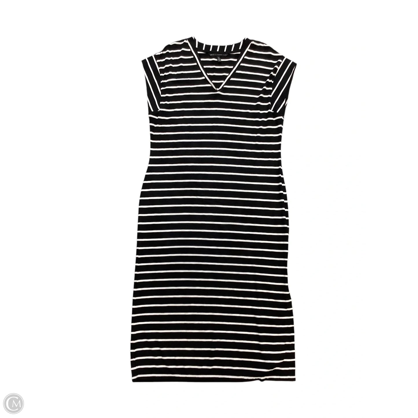 Dress Party Midi By White House Black Market In Black & White, Size: M