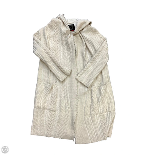 Sweater Cardigan By Johnny Was In Cream, Size: M