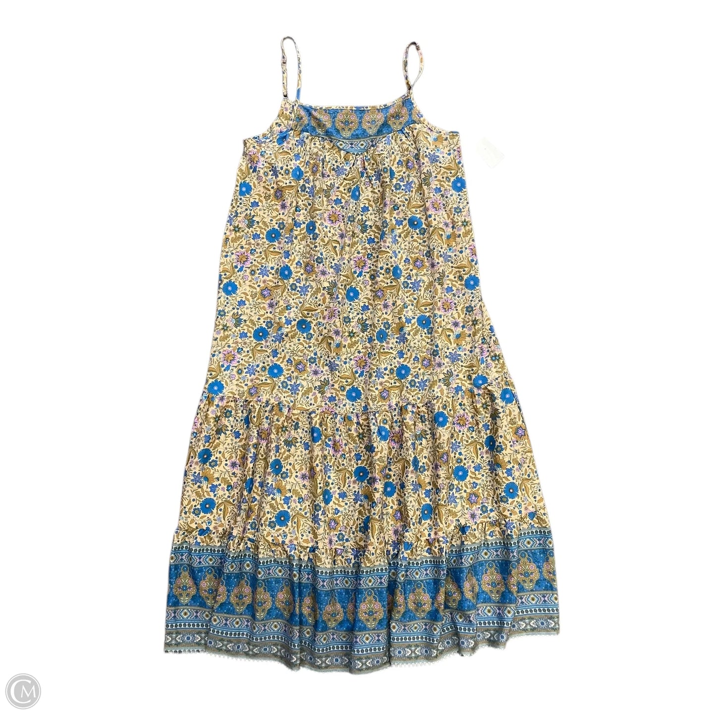 Dress Casual Maxi By Gigio In Blue & Brown, Size: M