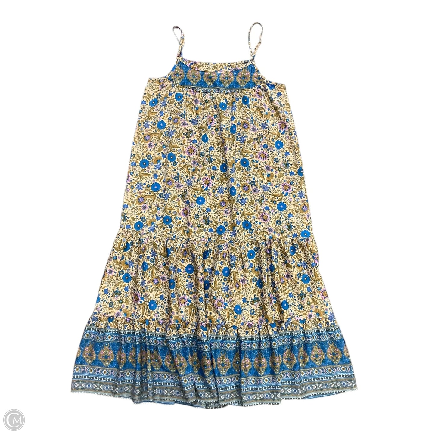 Dress Casual Maxi By Gigio In Blue & Brown, Size: M