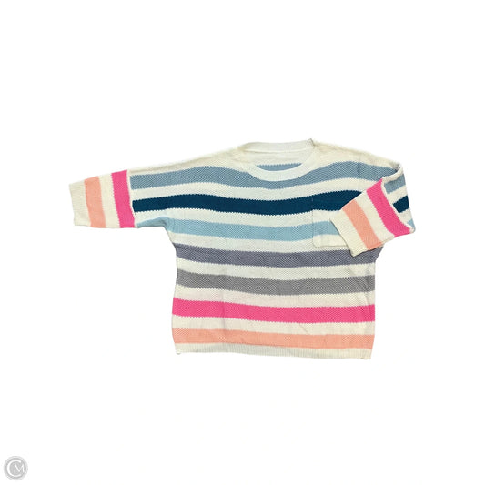 Sweater Short Sleeve By Cmf In Blue & Pink, Size: M