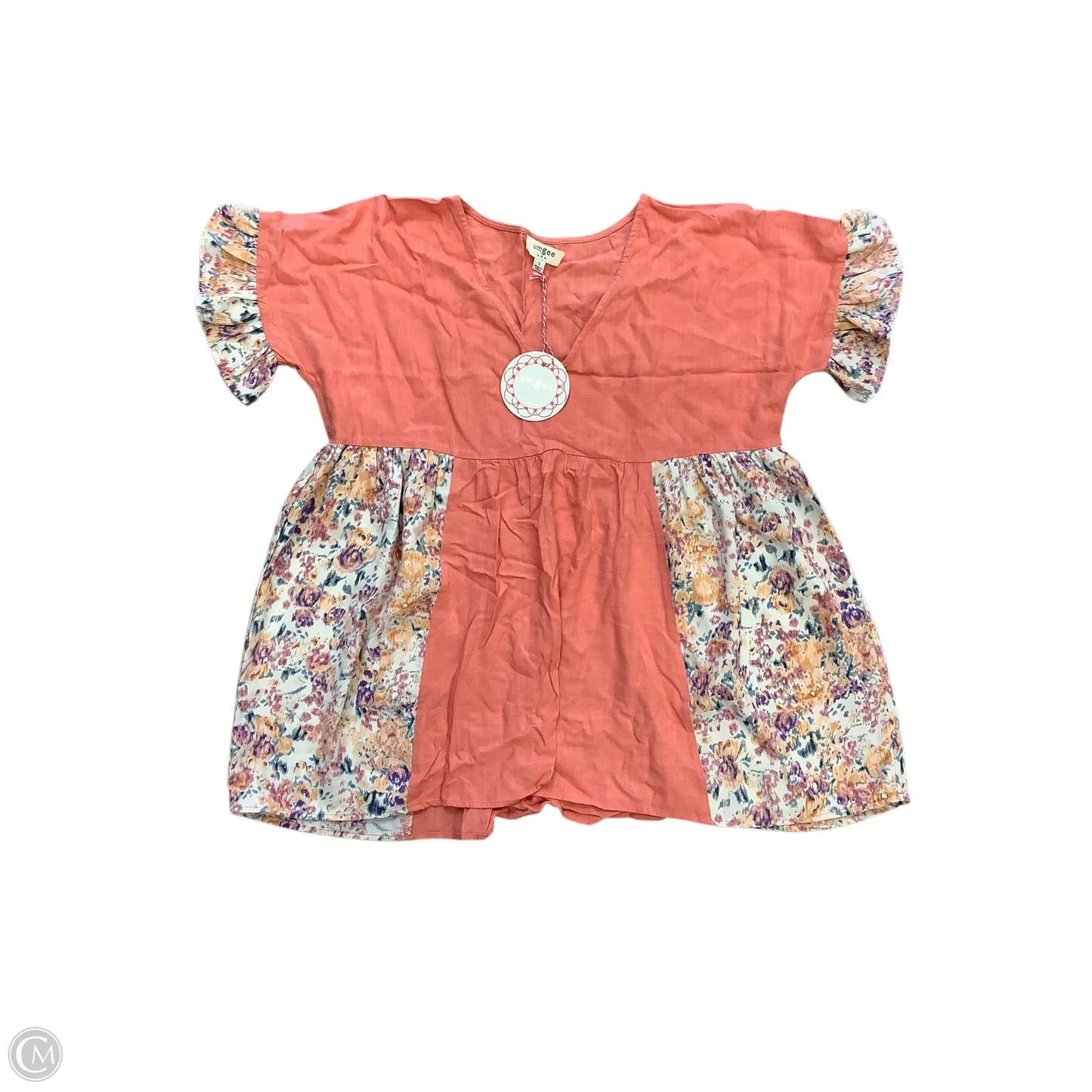 Top Short Sleeve By Umgee In Orange, Size: S