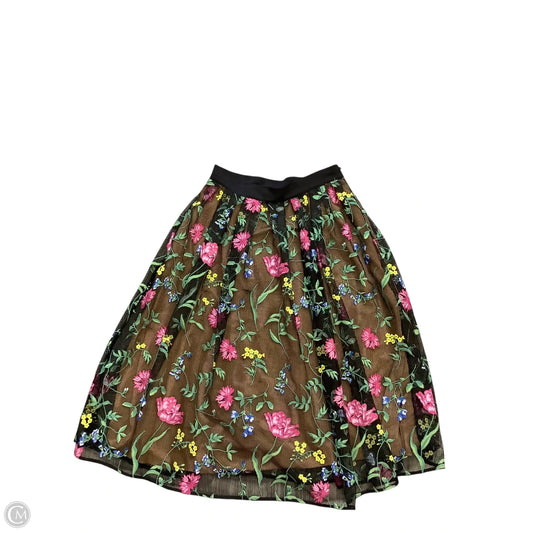 Skirt Maxi By White House Black Market In Black & Tan, Size: 8