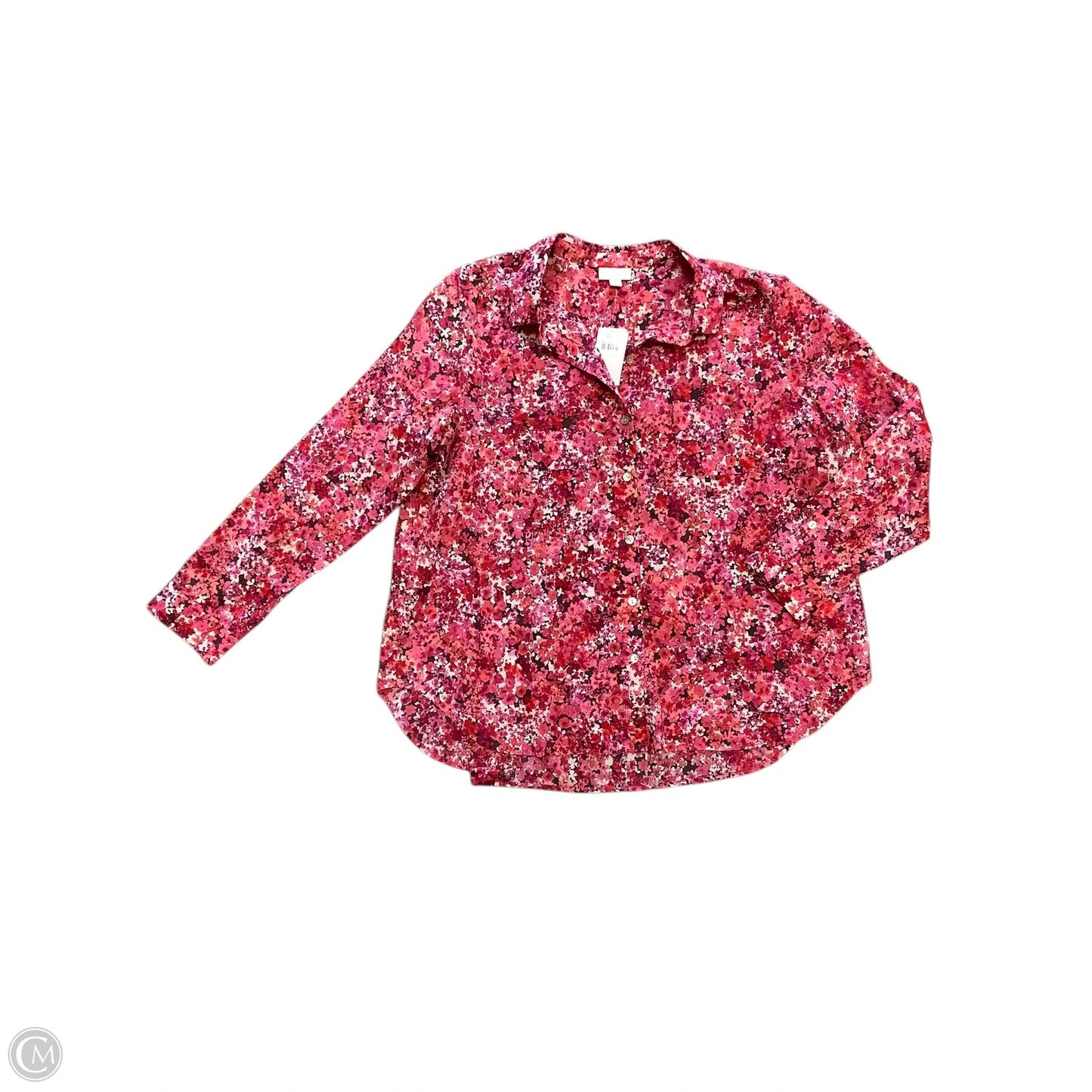 Top Long Sleeve By J. Jill In Pink, Size: L