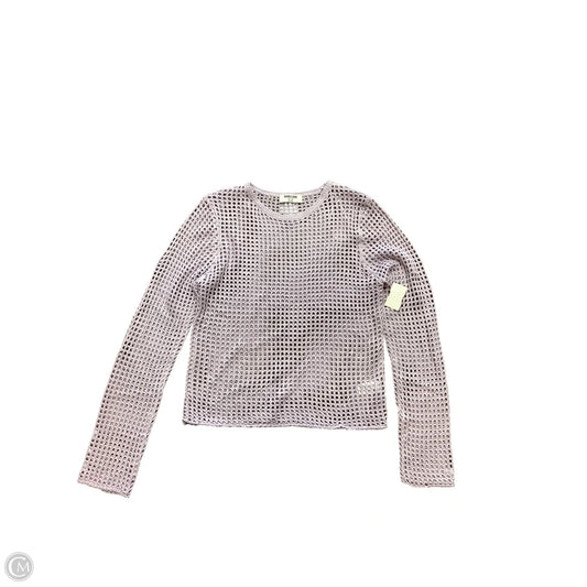 Top Long Sleeve By Double Zero In Purple, Size: L