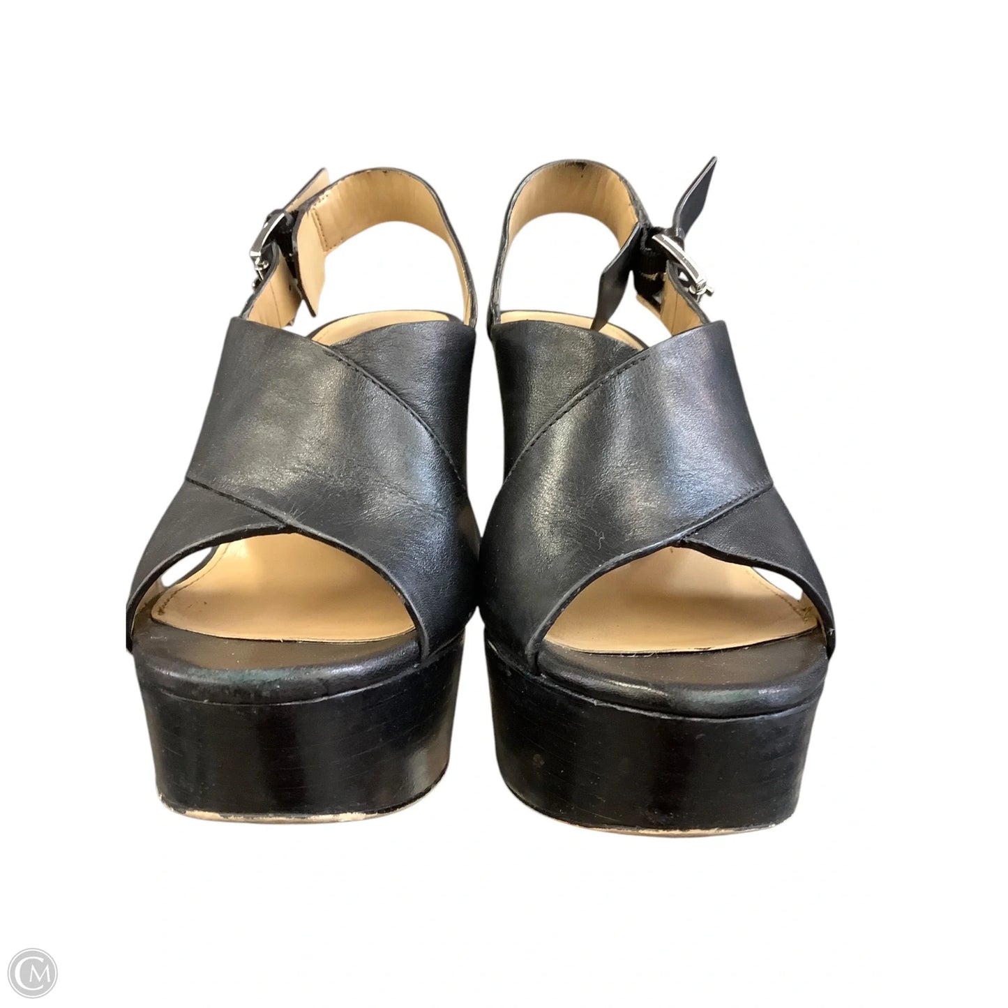 Sandals Heels Platform By Michael By Michael Kors In Black, Size: 5