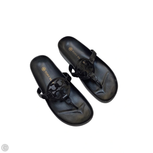 Sandals Designer By Tory Burch In Black, Size: 8