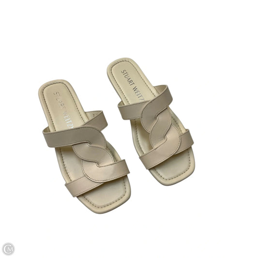 Sandals Designer By Stuart Weitzman In Cream, Size: 8