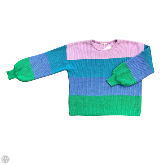 Sweater By Timing In Blue & Purple, Size: L