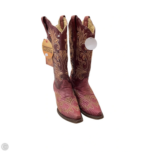 Boots Western By Corral In Pink & Red, Size: 7.5