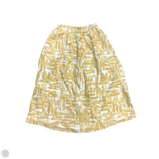 Skirt Maxi By Banana Republic In Yellow, Size: L