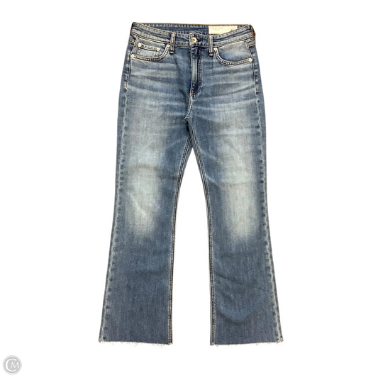 Jeans Cropped By Rag & Bones Jeans In Blue Denim, Size: 4(26)
