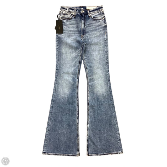 Jeans Flared By Rag & Bones Jeans In Blue Denim, Size: 4(26)