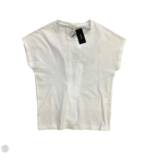 Top Short Sleeve By Rag And Bone In White, Size: S