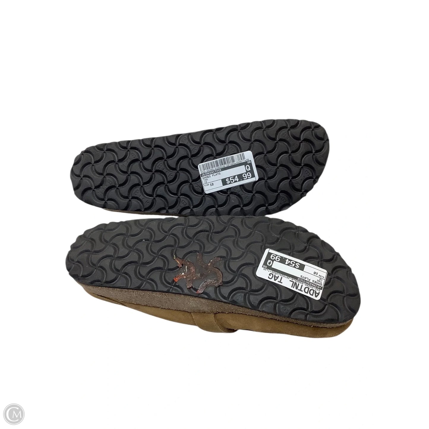 Shoes Flats By Birkenstock In Tan, Size: 10
