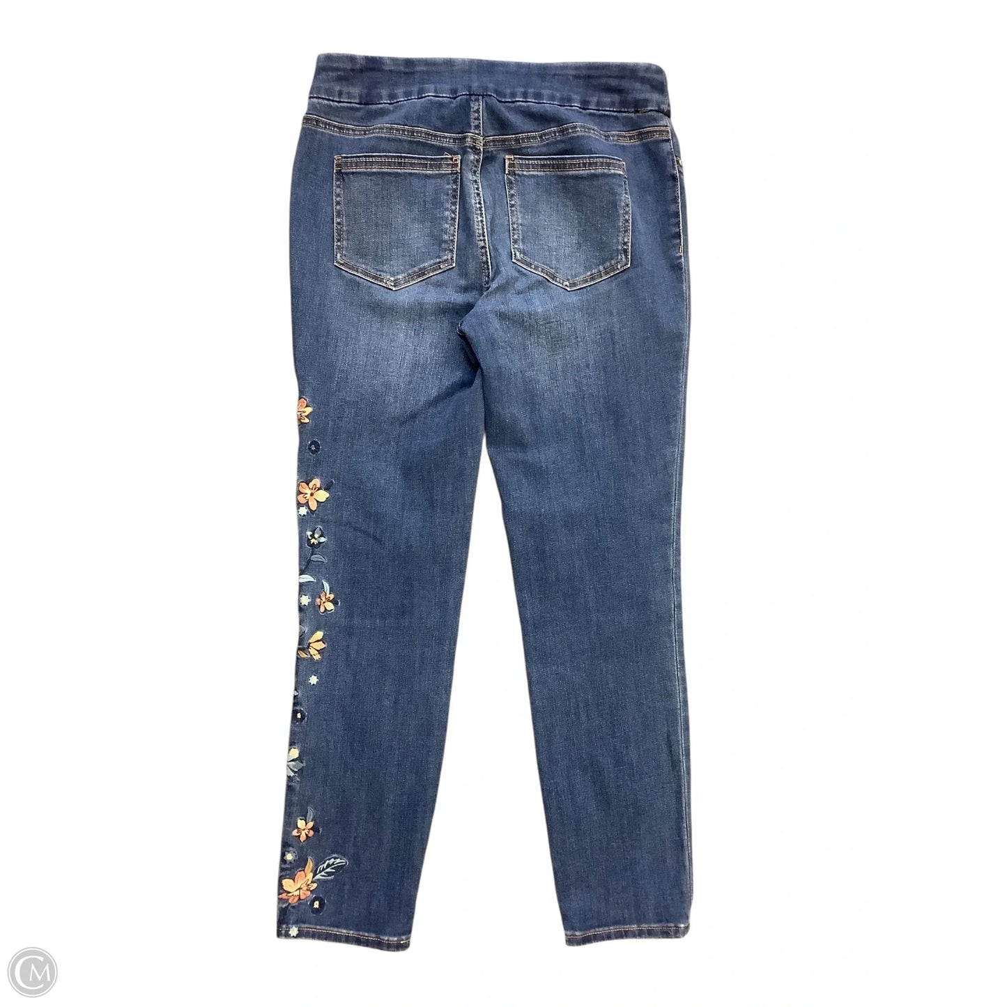 Jeans Straight By Chicos In Blue Denim, Size: 2
