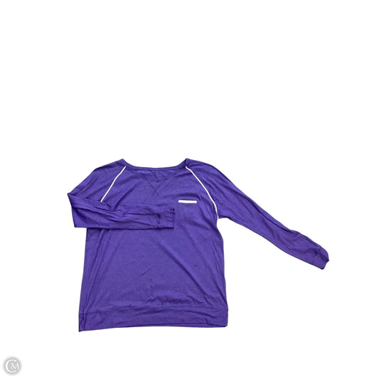 Athletic Top Long Sleeve Crewneck By Lululemon In Purple, Size: M