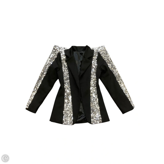 Blazer By Cmb In Black & Silver, Size: M