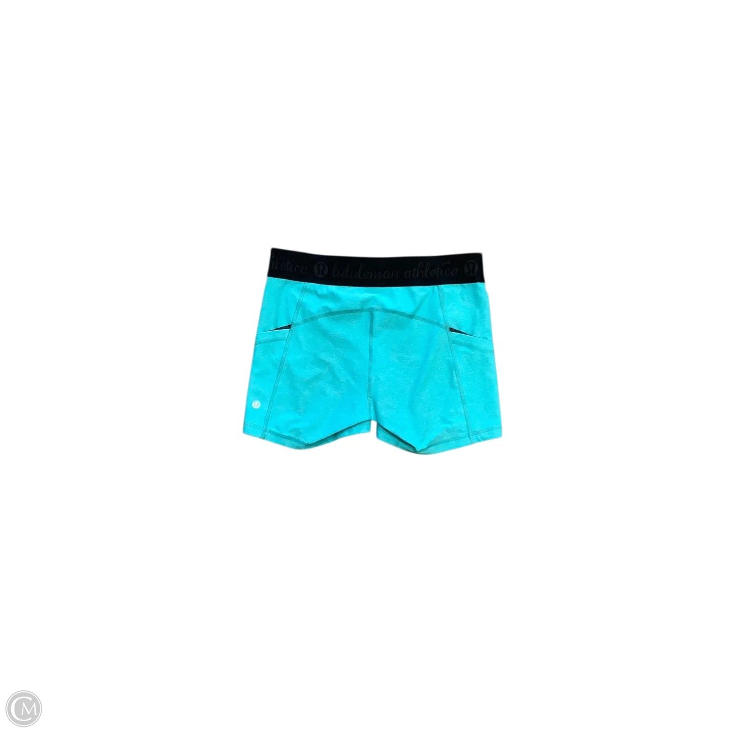 Athletic Shorts By Lululemon In Teal, Size: 8