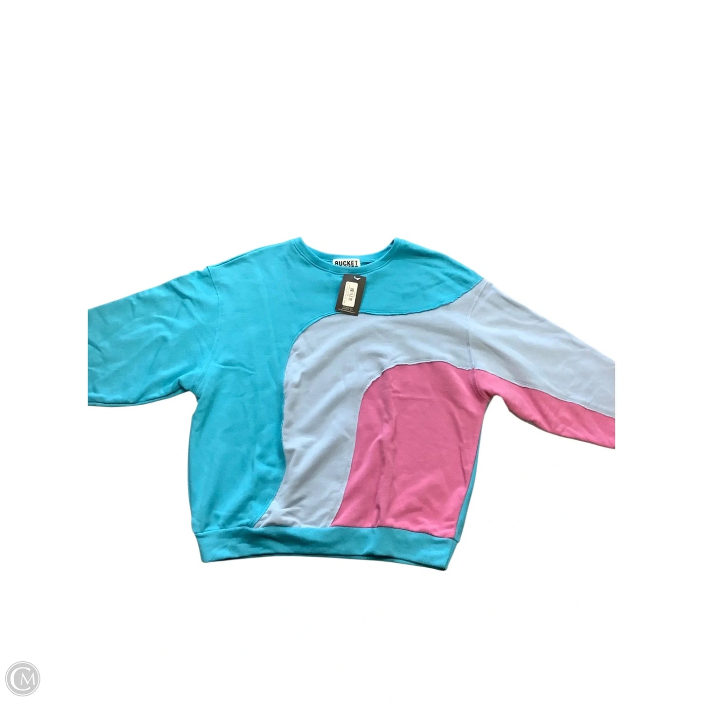 Sweatshirt Crewneck By Cmc In Blue & Pink, Size: M