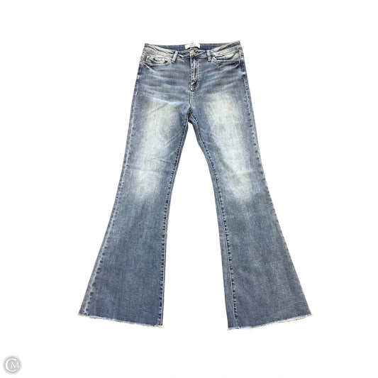 Jeans Flared By Mica In Blue Denim, Size: 12