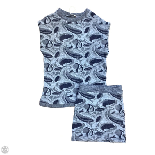 Skirt Set 2pc By Zara In Blue, Size: S