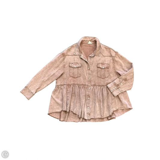 Jacket Denim By 143 Story In Brown, Size: 3x