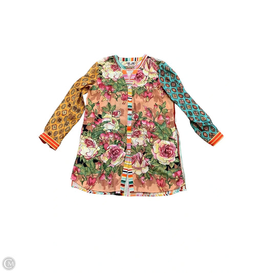 Tunic Long Sleeve By John Mark In Multi-colored, Size: S