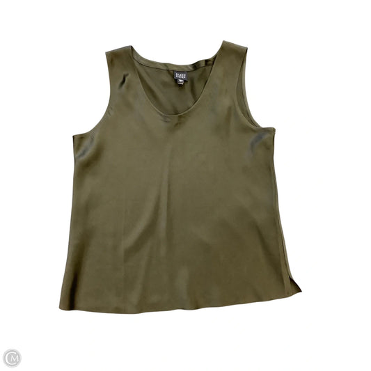 Blouse Sleeveless By Eileen Fisher In Green, Size: L
