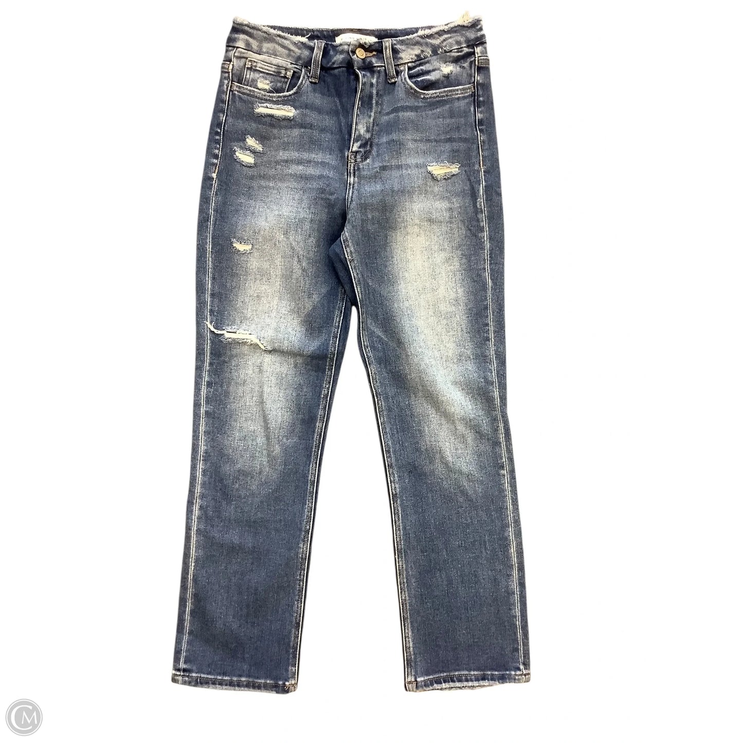 Jeans Straight By Flying Monkey In Blue Denim, Size: 6 (28)