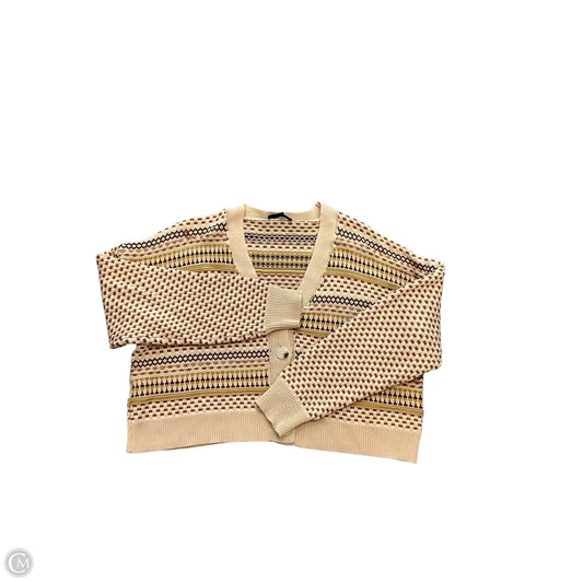 Sweater Cardigan By Blue Blush In Tan, Size: L