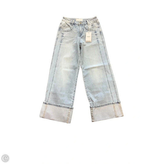 Jeans Wide Leg By Vervet In Blue Denim, Size: 0