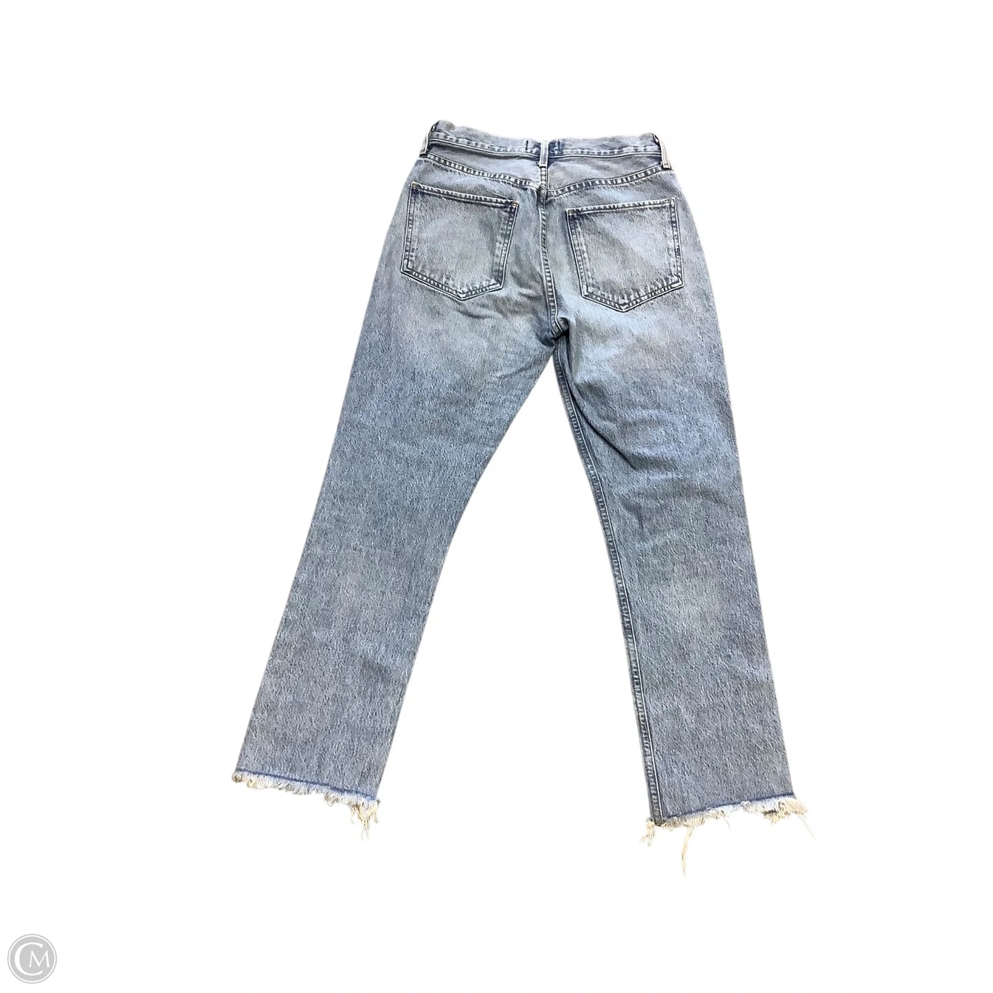 Jeans Straight By Agolde In Blue Denim, Size: 4/26