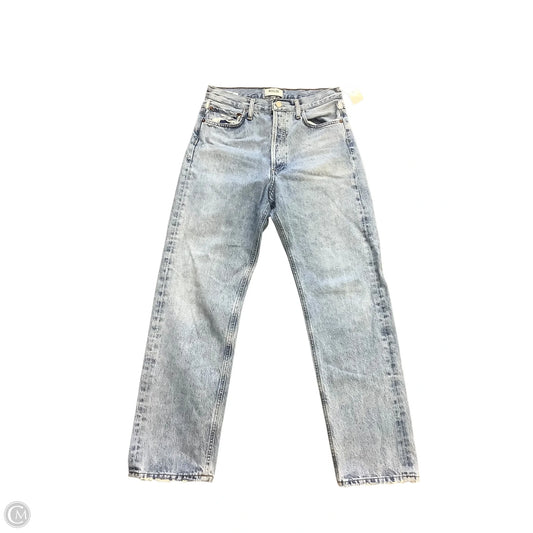 Jeans Straight By Agolde In Blue Denim, Size: 4/26
