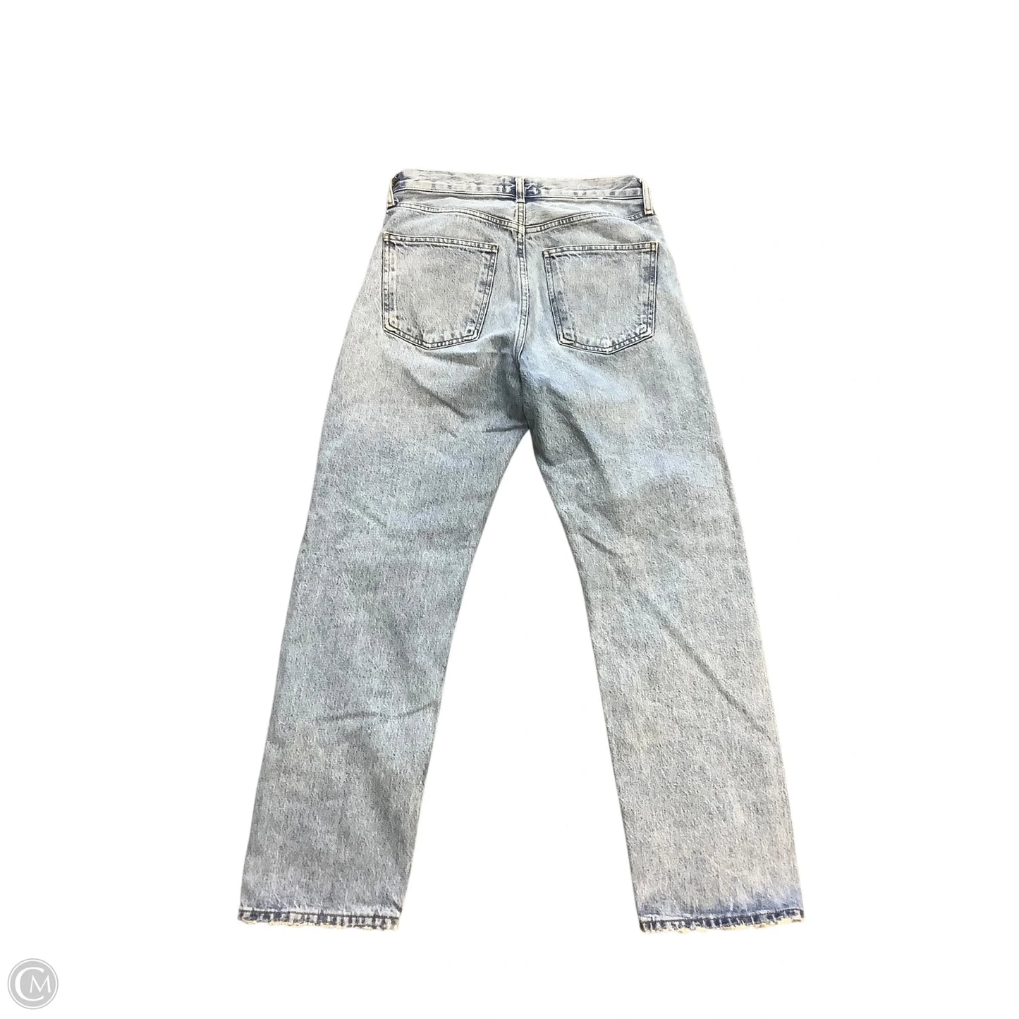 Jeans Straight By Agolde In Blue Denim, Size: 4/26
