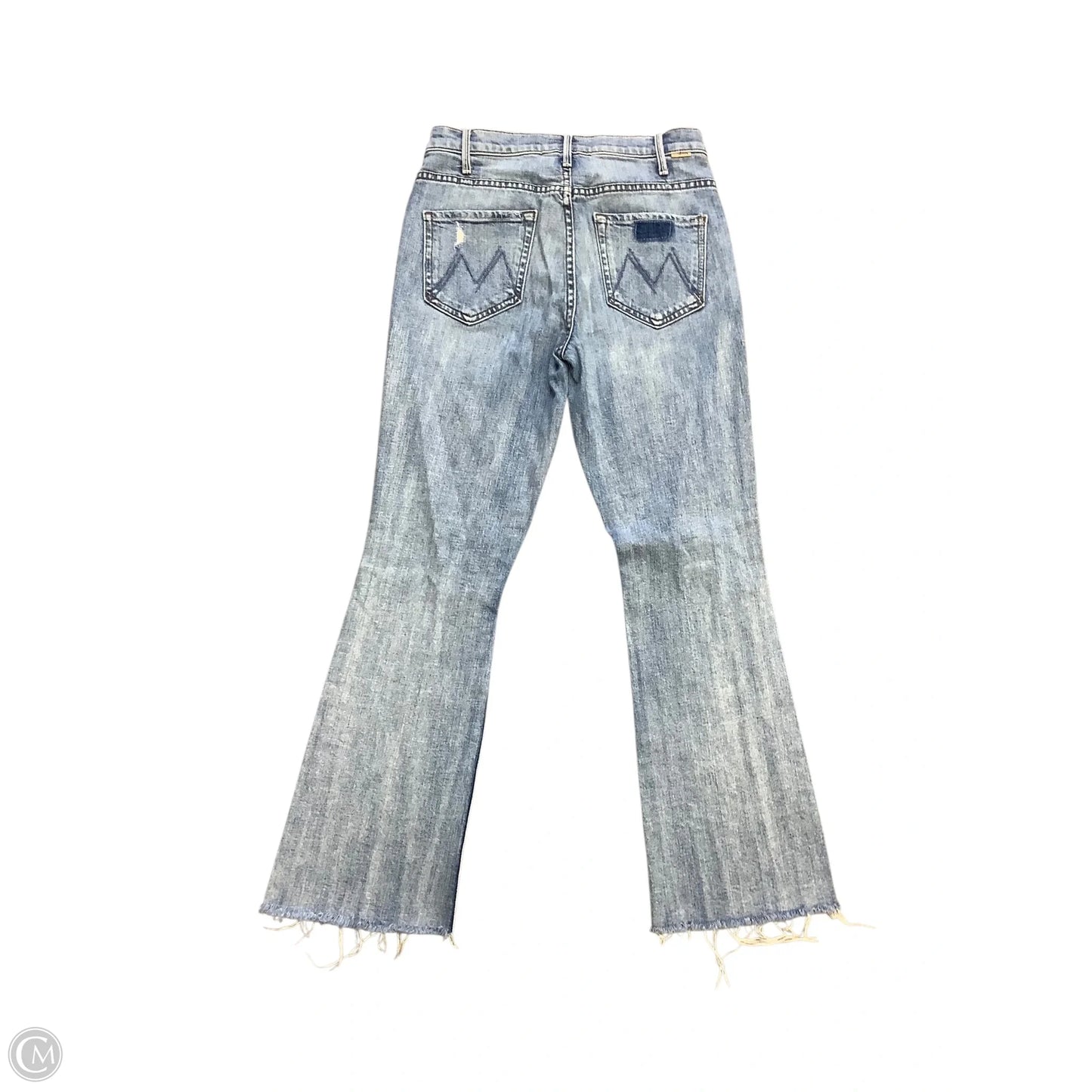 Jeans Straight By Mother In Blue Denim, Size: 4