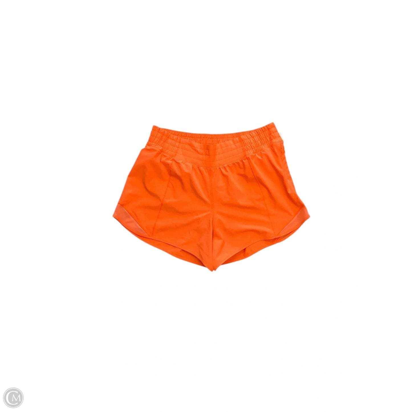 Athletic Shorts By Lululemon In Orange, Size: 8 Tall