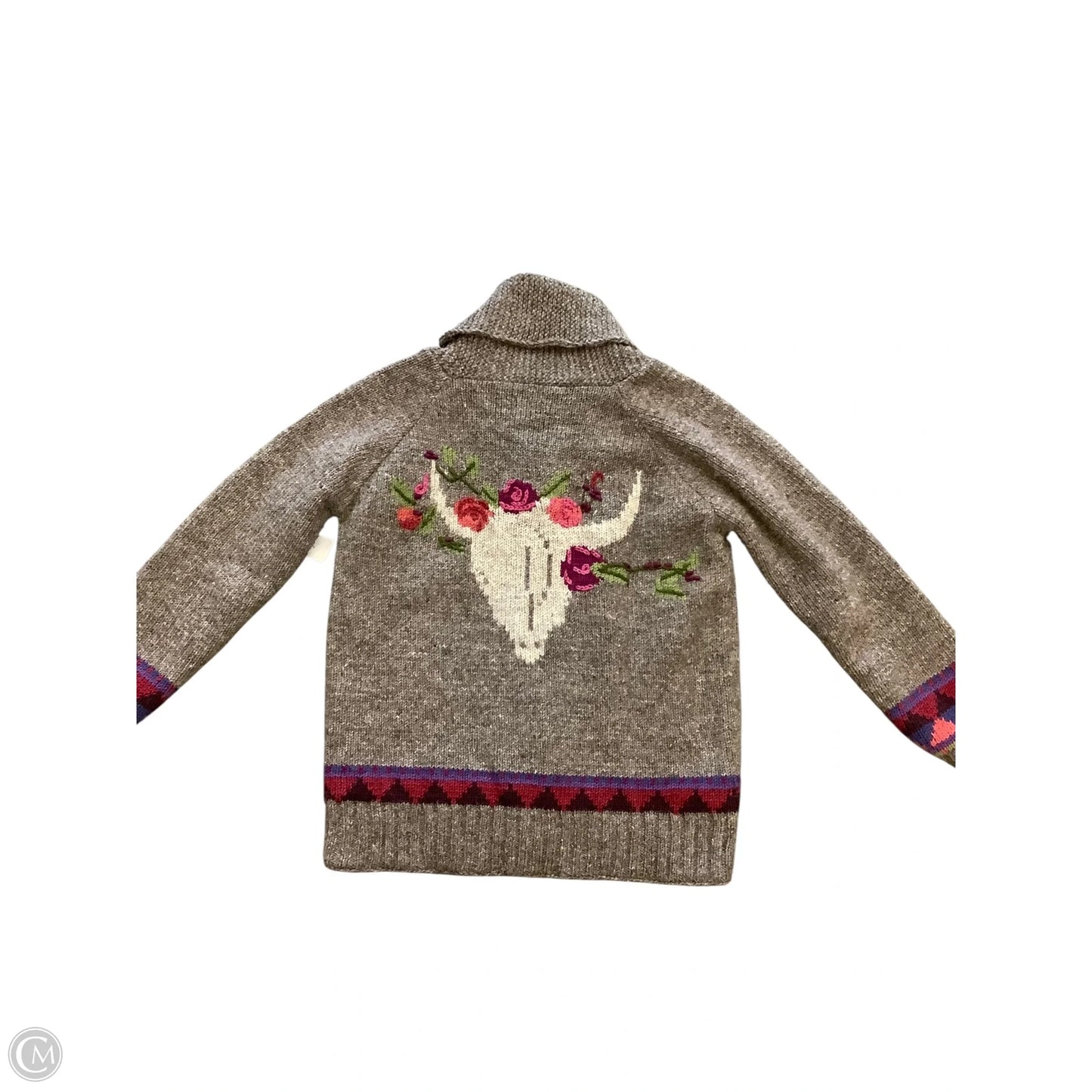 Sweater Cardigan By Cma In Tan, Size: Xs