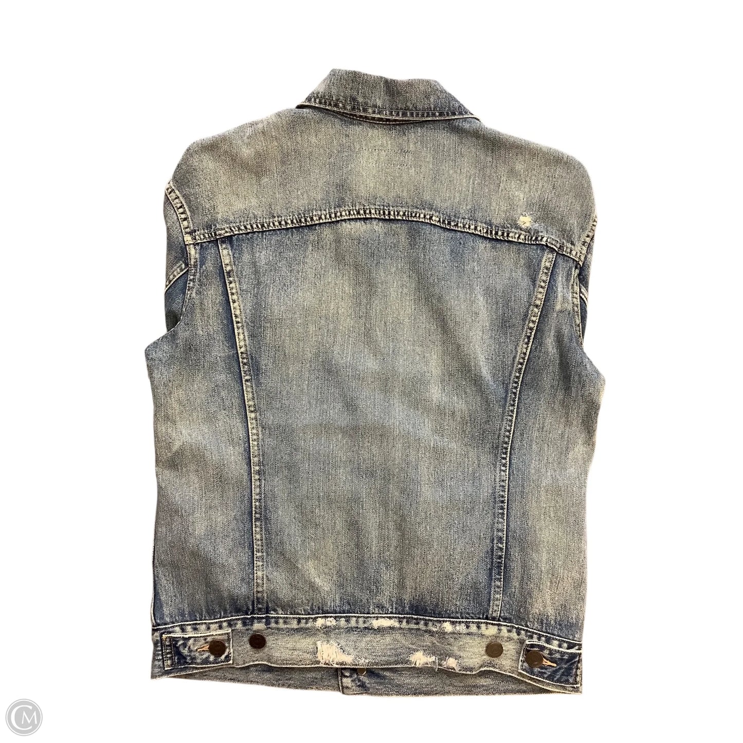 Jacket Denim By Able In Blue Denim, Size: M