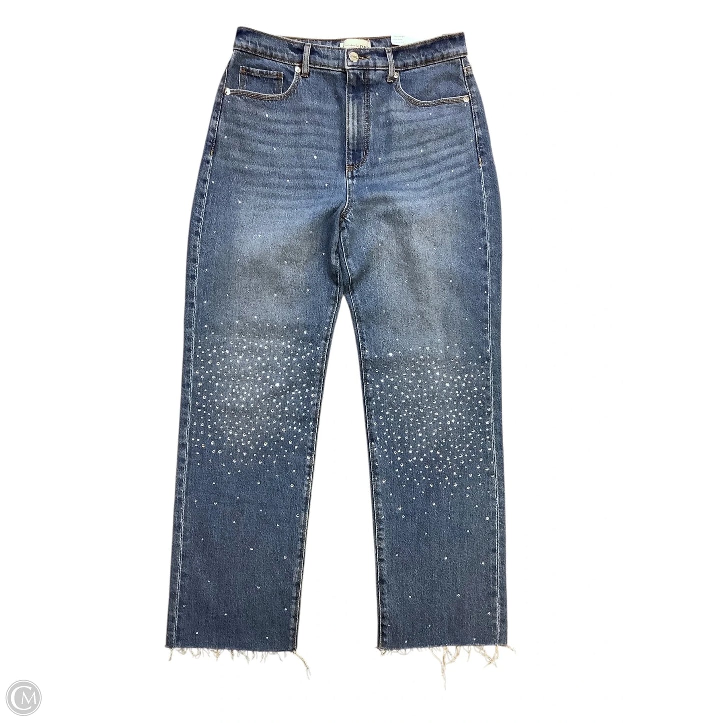 Jeans Straight By Loft In Blue Denim, Size: 6