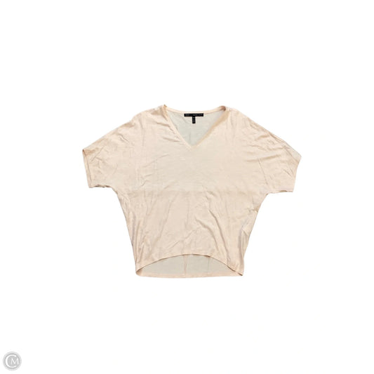 Top Short Sleeve Basic By White House Black Market In Peach, Size: Xxs
